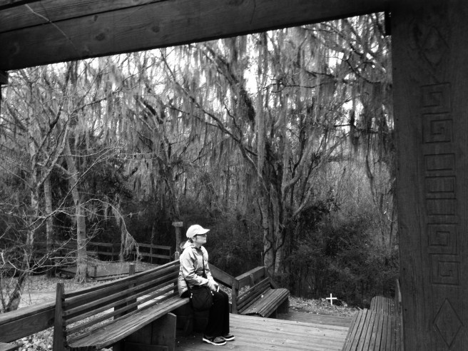 Selma Rebecca B&W at Bridge