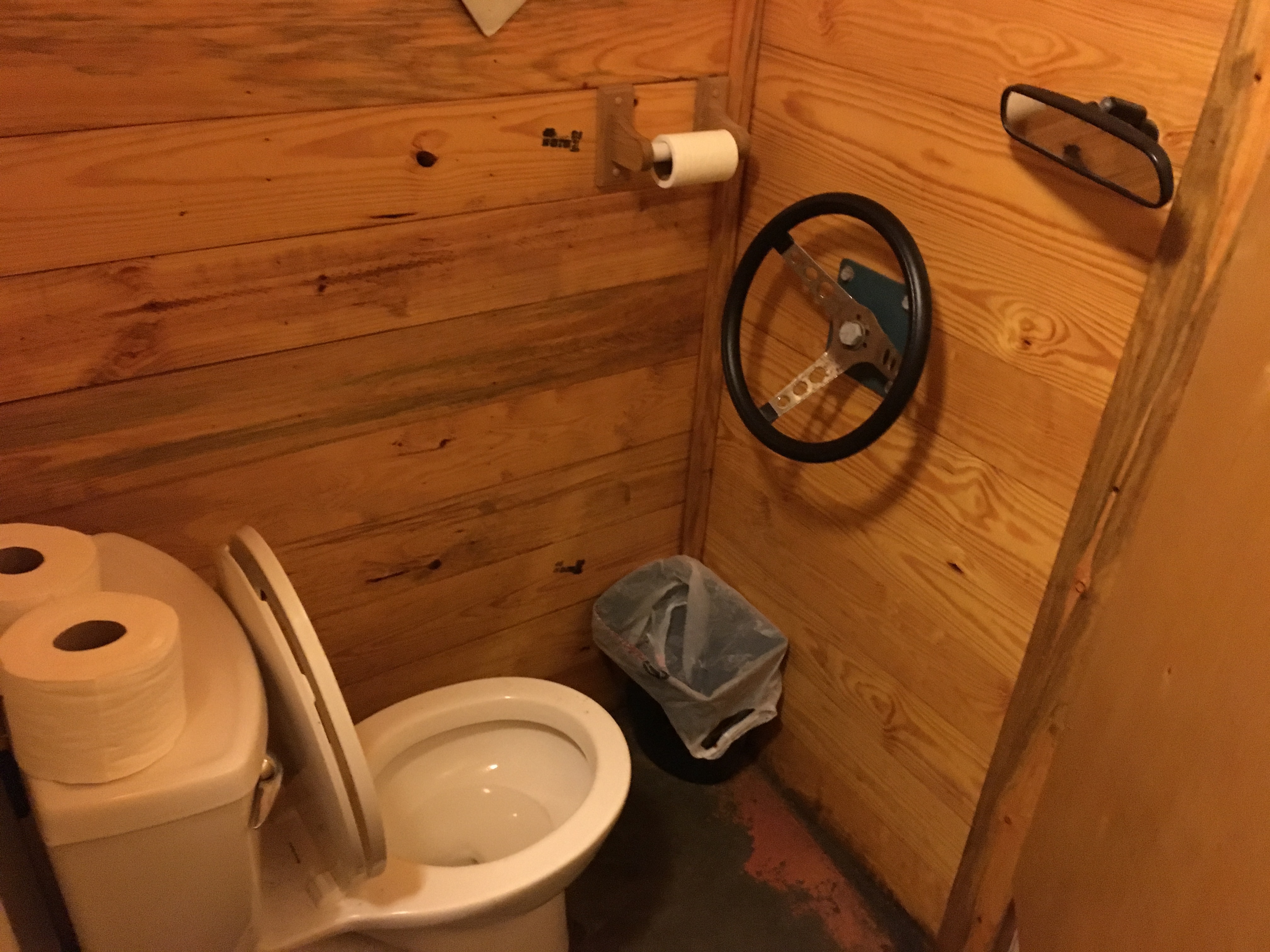 Indianola Harlan and The Blue Biscuit Indianola Race Car Men's Room